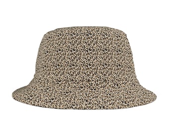 Cheetah Print Bucket Hat - Jungle Safari Animal Print Beach Cap, Summer Fashion Accessory, Sun Protection Headwear, Trendy Wild Animal Print