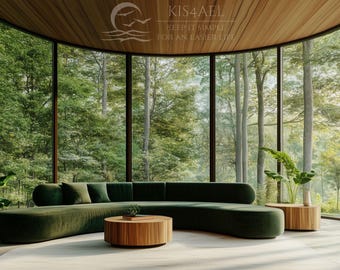 Forest-Inspired Virtual Background for Zoom, MS Teams, Webex, Skype & Google Meet | Professional Nature-Inspired Meeting Backdrop
