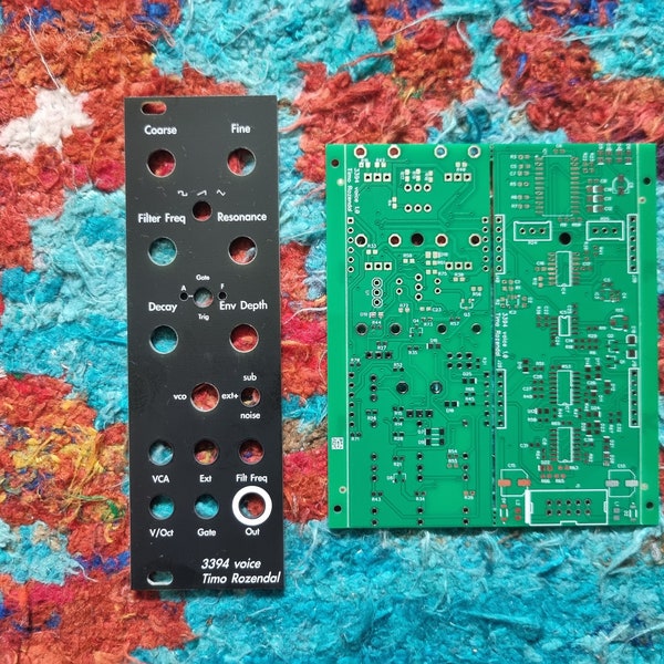 Eurorack DIY: 3394 Voice - pcb+panel (compact and versatile analogue synth voice)