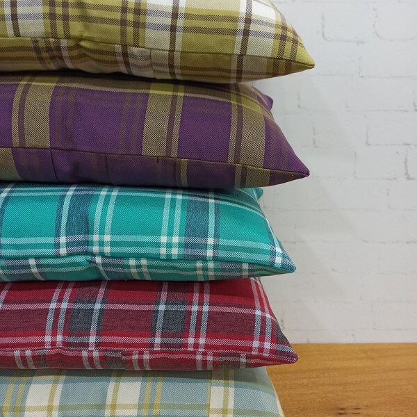 Plaid Pillows Etsy