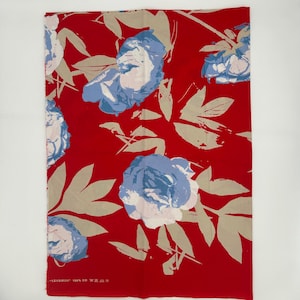 MARIMEKKO OYJ Suomi-Finlandia, Tanja Orsjoki 2004, &quot;TÄYSIKUU/fool moon&quot; Pieza de tela vintage, estilo textil artdeco finlandés