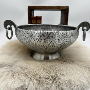 Norwegian Viking Medieval style by EIK TINN Dragon Pewter Bowl Scandinavian Viking-Inspired Bowl, Nordic Design, Décor, Dining, Norway 1970