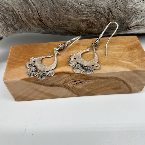 Kalevala Koru Finland, EARRINGS, The VIKING Jewelry, SILVER, Vintage, spirit of the Vikings,