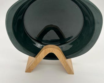 Vintage Swedish Upsala Ekeby Einar Törning Art Deco Black Hand