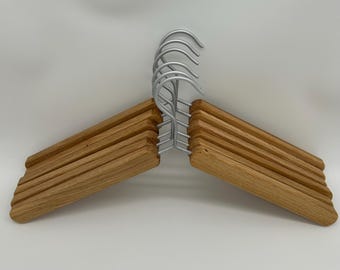 SWEDISH OAK CLOTHES Hangers, Set of 2 pieces, from Swedish Lappland