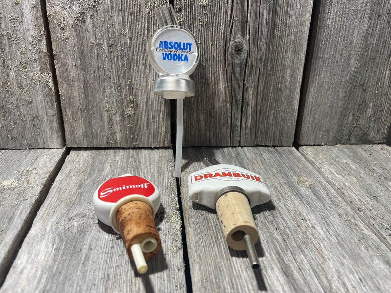 POURERS and SPOUTS Absolut Vodka Smirnoff Drambuie Etsy