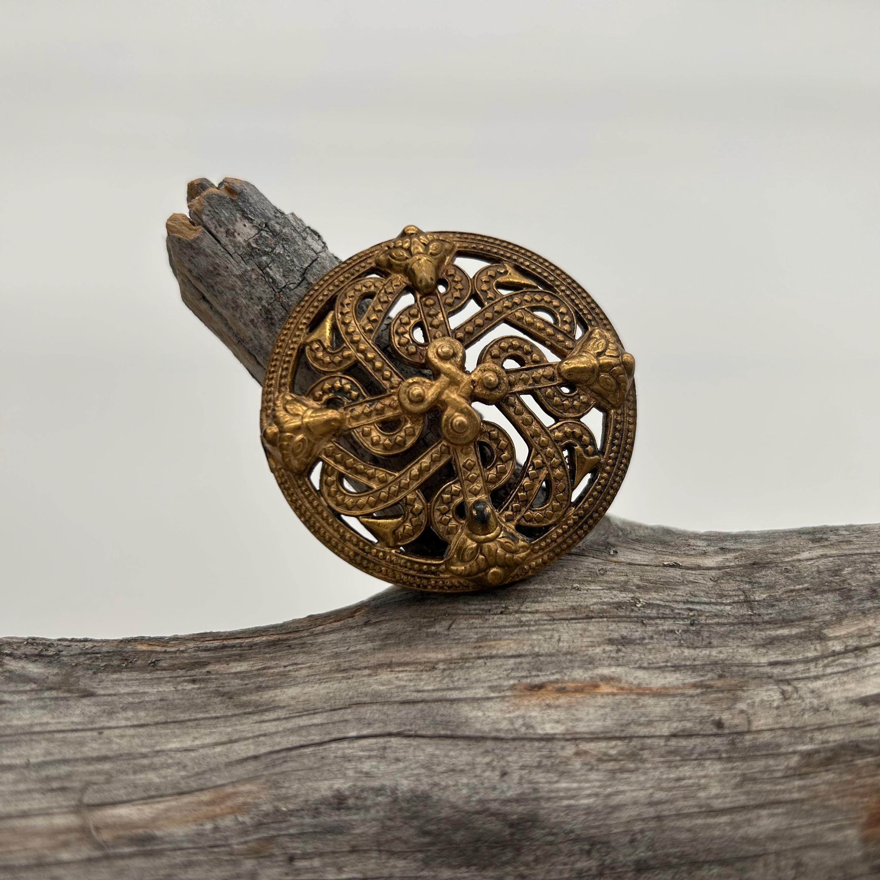 Kalevala, Midgard SERPENT/ VIKING Cross, The VIKING Jewelry, Bronze Brooch, Vintage, spirit of the Vikings, Kalevala Koru Finland