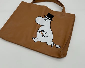 Bolsa de mão com personagens dos Moomins, design escandinavo vintage, acessórios dos Moomins