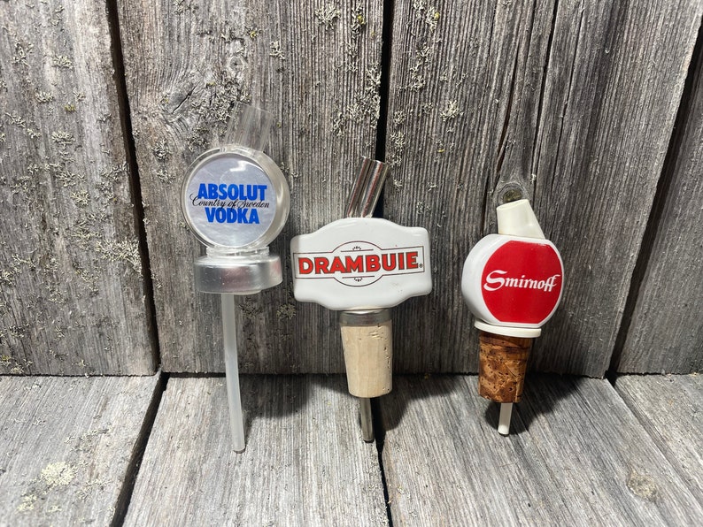 POURERS and SPOUTS Absolut Vodka Smirnoff Drambuie Etsy