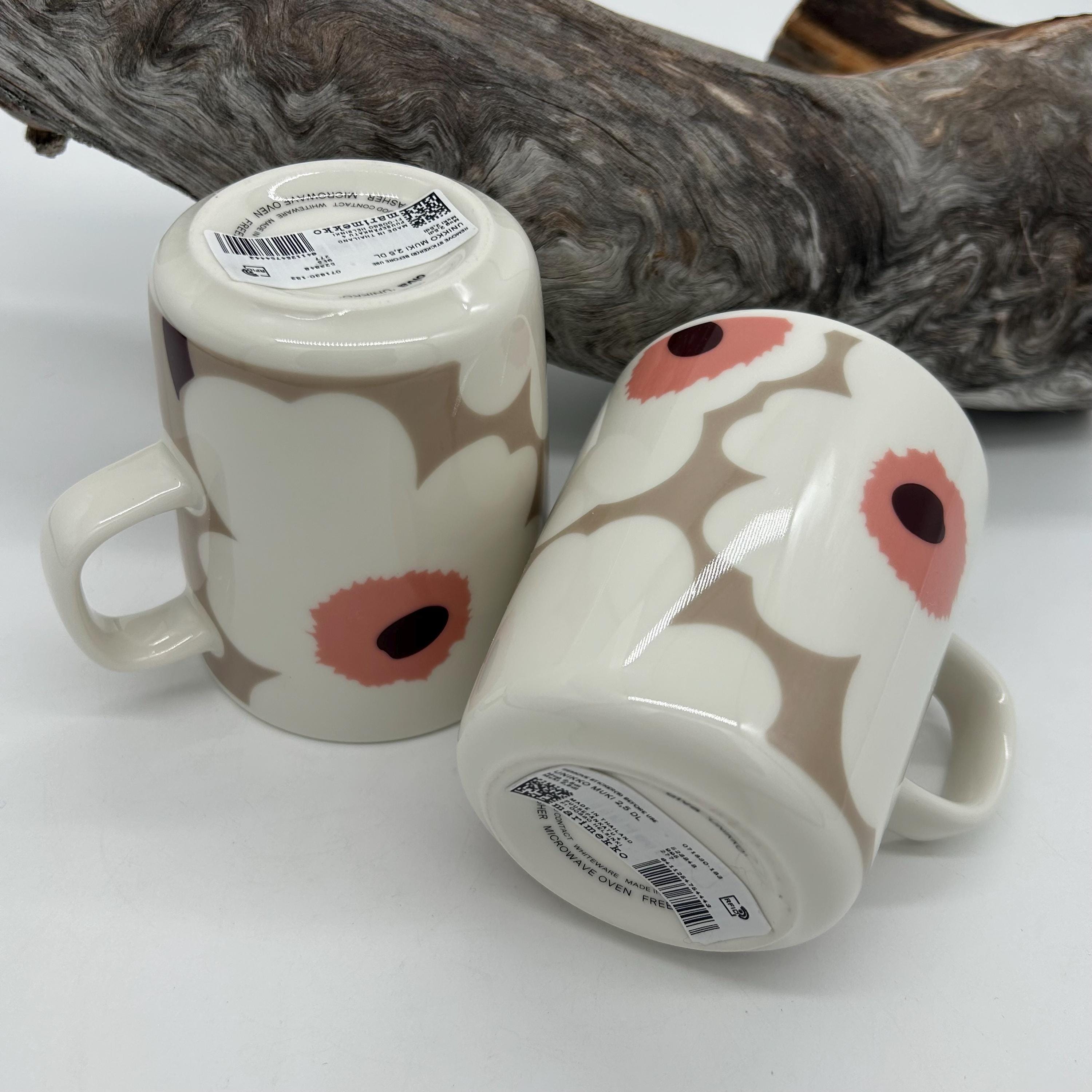 MARIMEKKO Oiva UNIKKO マグカップ 2 個セット、Marimekko FINLAND、未 