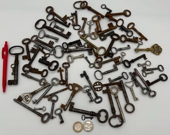 SERRATURE ARMADIO CINESE Per Mobili Antichi E Chiavi Vecchio Stile EUR - Foto 7