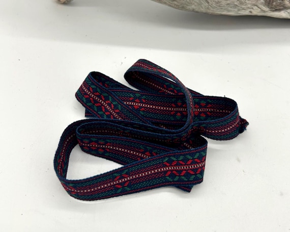 Vintage jacquard embroidered ribbon trim