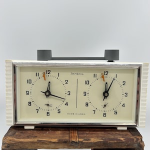Vintage CHESS Tournament Clock, USSR/soviet Jantar/Yantar, Mechanical clock, Vintage gift for man, collectors, 1970