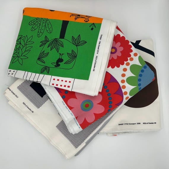 IKEA of Sweden AB, LARGE Cotton Fabric, 4 Different Sizes/paterns