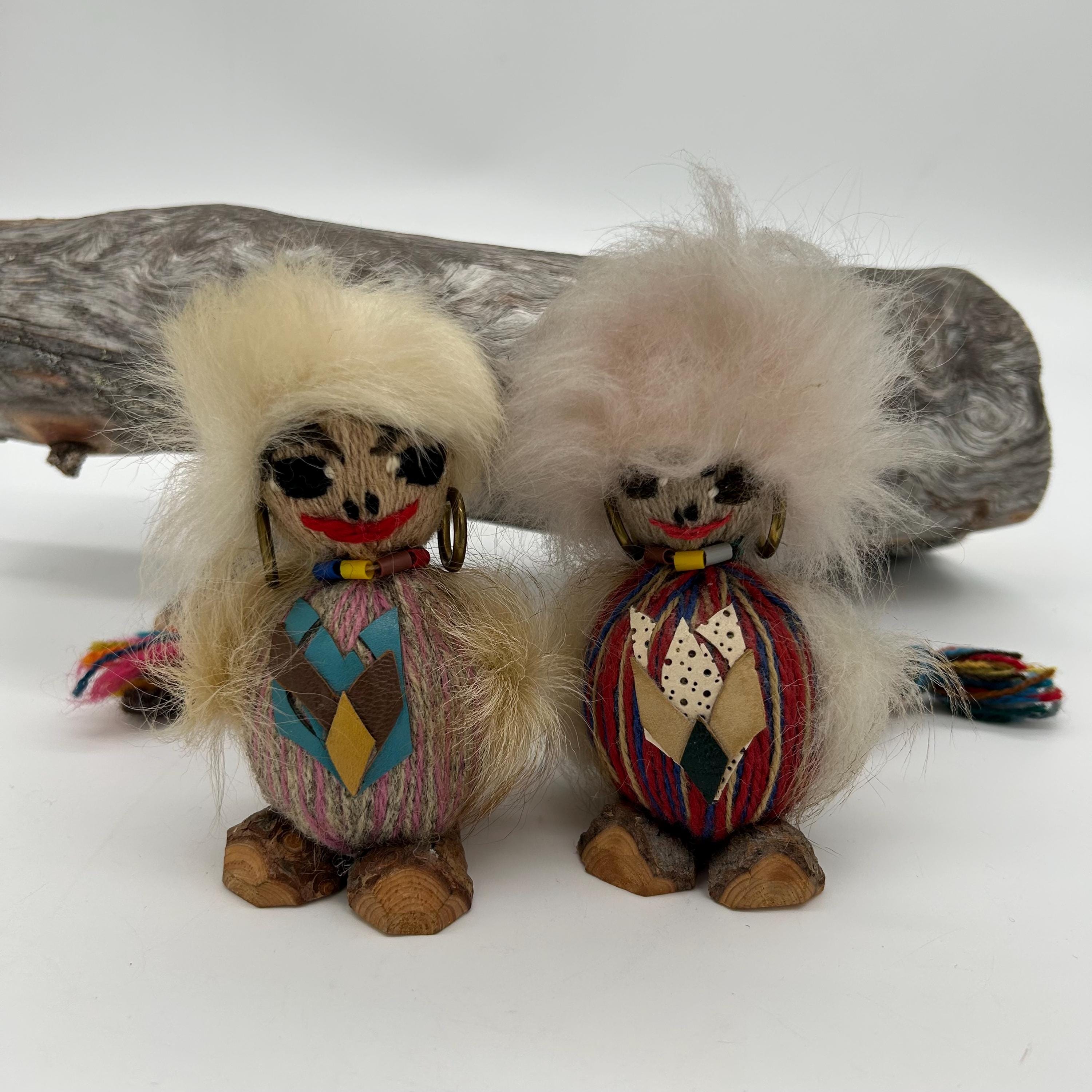 Figurine Troll Norvégien Henning – Bois Sculpté Main – 17 Cm