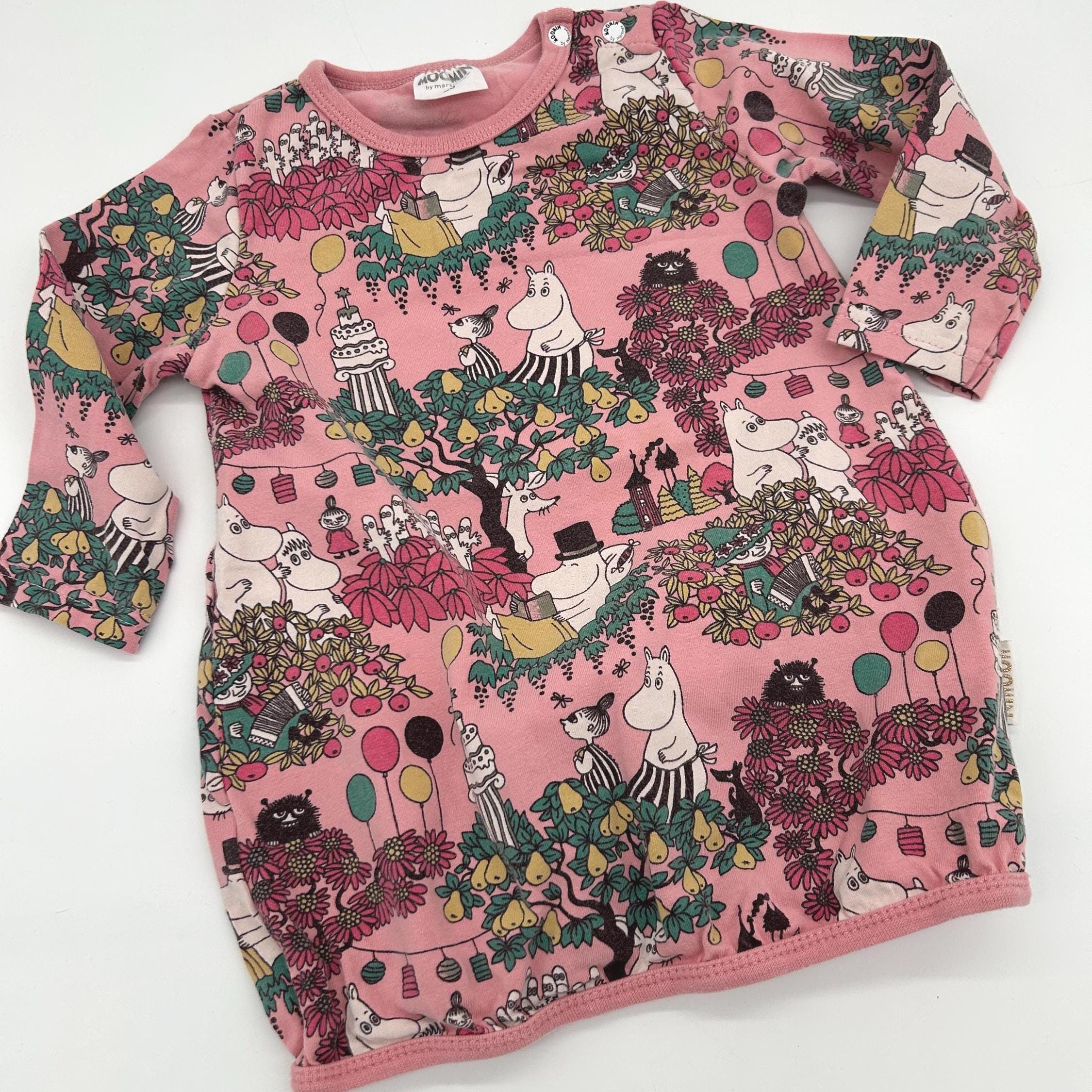 MOOMIN /Girl's Shirt, Size 80, By Martinex Finland, organic cotton, Vintage