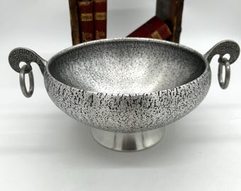 Vintage Askvoll Brug Støpt Tinn Small Handmade Pewter Tomling Bowl