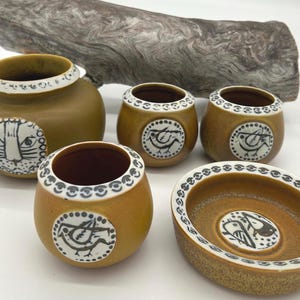 LISA LARSON, CUENCO serie Thalia para Gustavsberg Suecia Gres esmaltado vintage de los años 60, precio por unidad