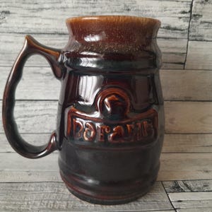 Vintage Ceramic Beer Mug: USSR Rogan Clay Glass (0.7L)