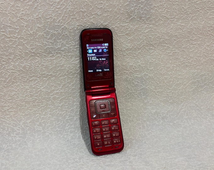Usb Cable Guide.pdf Samsung GT-E2530 La Fleur Vintage Flip Phone Red Black Retro Cell Phone ...