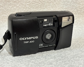 Olympus Trip 300 Vintage 35mm Film Camera Tested Working Retro Point and Shoot Compact