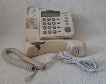 Vintage Orange Schnurgebundenes Telefon KX-TS2356UA: Retro Home Office Dekor