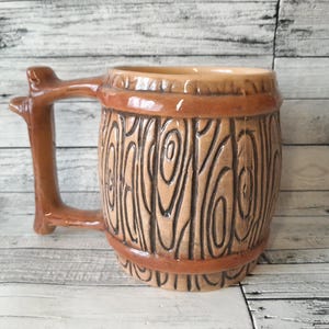 Ceramic Beer Mug: Vintage USSR Clay Stein, 900ml