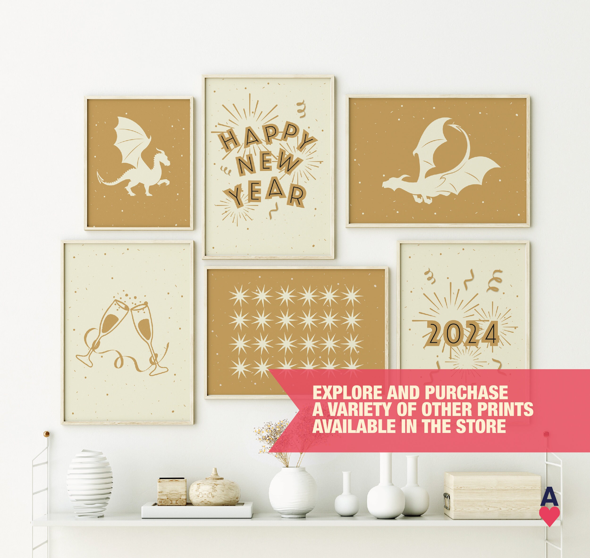 2024 Poster, New Year 2024 Printable, Nye Decor, New Years Eve ...