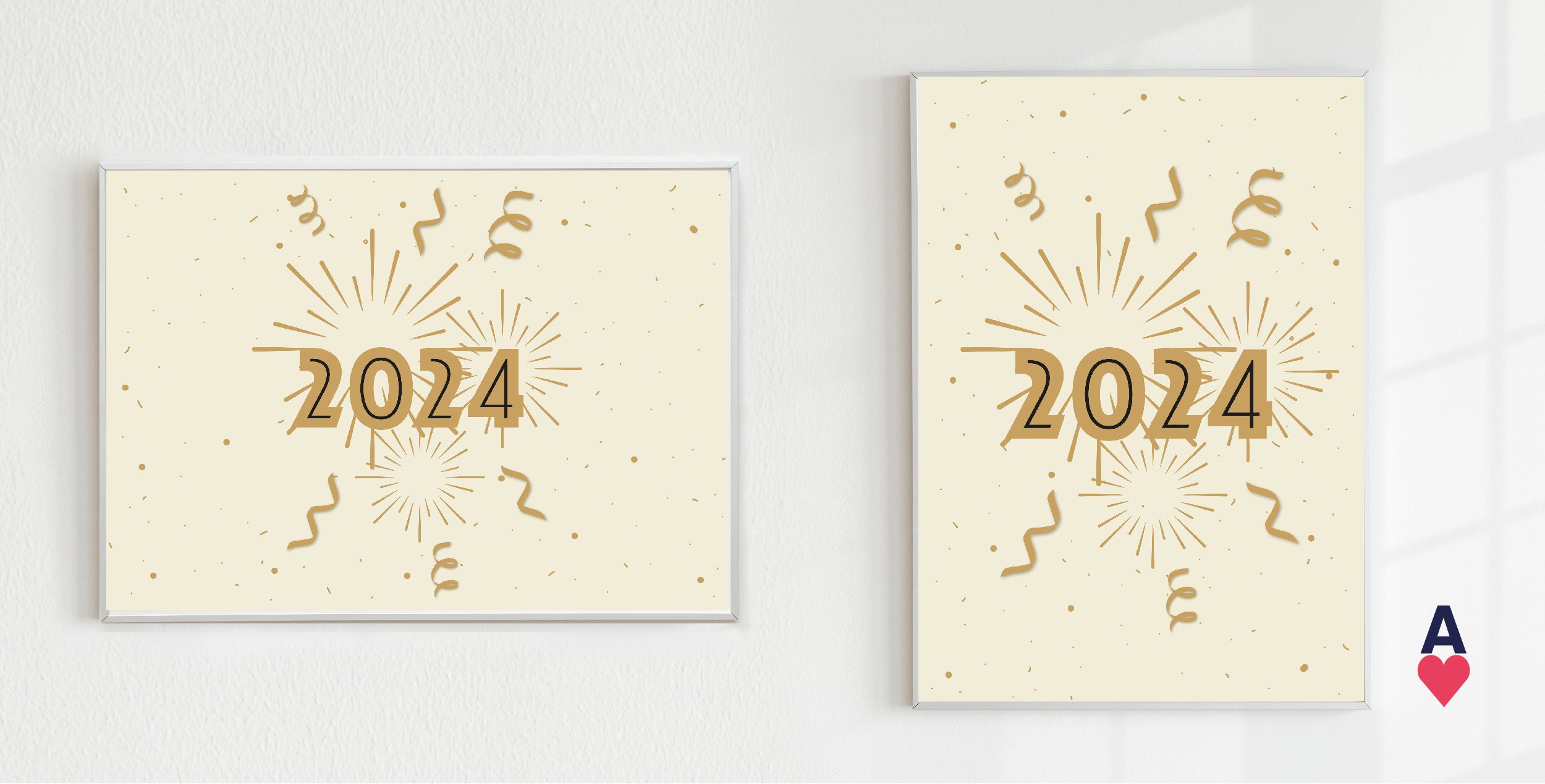 2024 Poster, New Year 2024 Printable, Nye Decor, New Years Eve ...