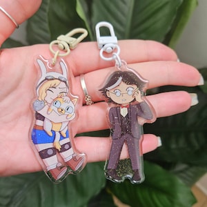 Fionna and Cake and Simon Acrylic Keychains
