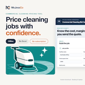 Offertecalculator en prijsopgavegenerator voor commerciële schoonmaakdiensten — Offline desktoptool