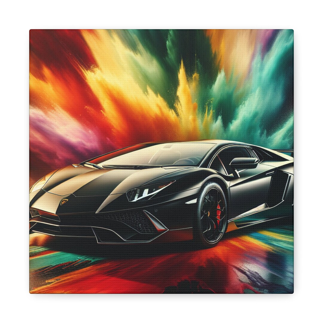 Lamborghini Aventador Canva Painting Luxury Super Car Wall Art Perfect ...