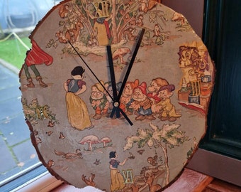 Handmade with Lacquered finish Disney Clock