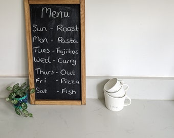 Kitchen Chalkboard | Blackboard for kitchen | Wooden Farmhouse Style | 23cm x 43cm | Home Decor | Kitchen | Cottage Decor |