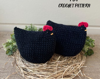 Crochet Chicken Pattern, Mama Chicken Pattern, Crochet Plush Chicken Pattern