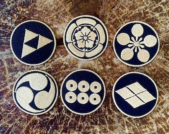 Iron On Patch Japanese Kamon or family crests Iron On Patch , Japan Patch For gifts, decorations, clothes, hats, bags