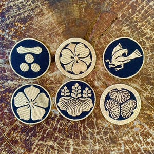 Iron On Patch Japanese Kamon or family crests Japan , Japan Patch For gifts, decorations, clothes, hats, bags
