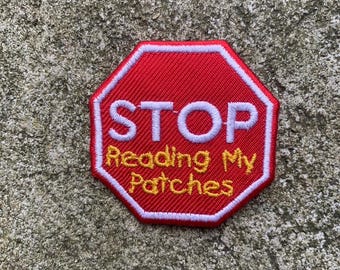 Opstrijkpatch Stop met lezen van mijn patches Patch Voor cadeaus, decoraties, kleding, hoeden, tassen