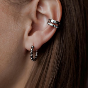 925 Sterling Silver Ear Cuffs for Cartilage-No Piercing | Rhodium & Gold Plated| Non-Pierced Cuff Earrings with Cubic Zirconia| Gift for Her