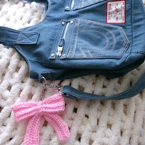 Crochet Bow Keychain