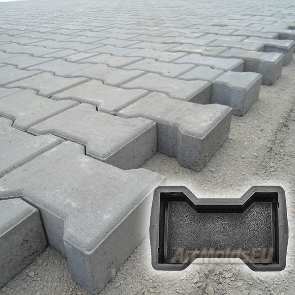 Mold for concrete paving slabs, Stone pattern, Concrete garden, Stepping stone, Path Yard, Garden walkway 'Coil' DIY