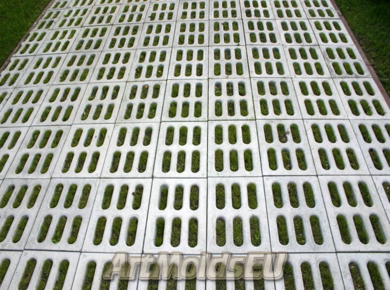 Betonex Concrete Grass Pavers - Breeze Block Paving Bricks ABS 2mm Parking - Plastic Mold For Pathmaker