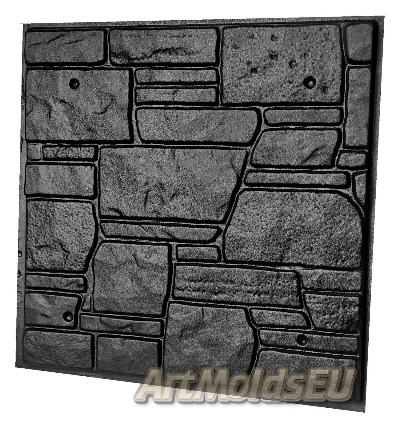 Mold for Wall stone, facade decorative tile, artificial brick, for plaster, gypsum or concrete "Bastion"