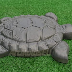 Plastic mal voor het maken van tuindecor "Turtle 3D" voor gips en beton