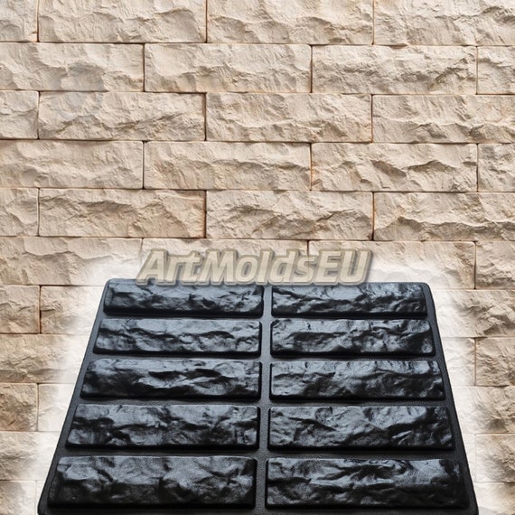 Lot De 6 Moules En Plastique ABS Pour Béton, Plâtre, Pierre, Ciment – Fabrication Carreaux Muraux