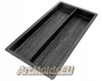 Mold for concrete paving slabs, Stone pattern, Concrete garden, Stepping stone, Path Yard, Garden walkway &#39;Boards&#39; 2 pcs DIY