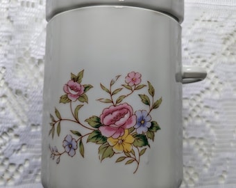 Pastel Floral Apothecary Jar Cottagecore Kitchen Tea Container