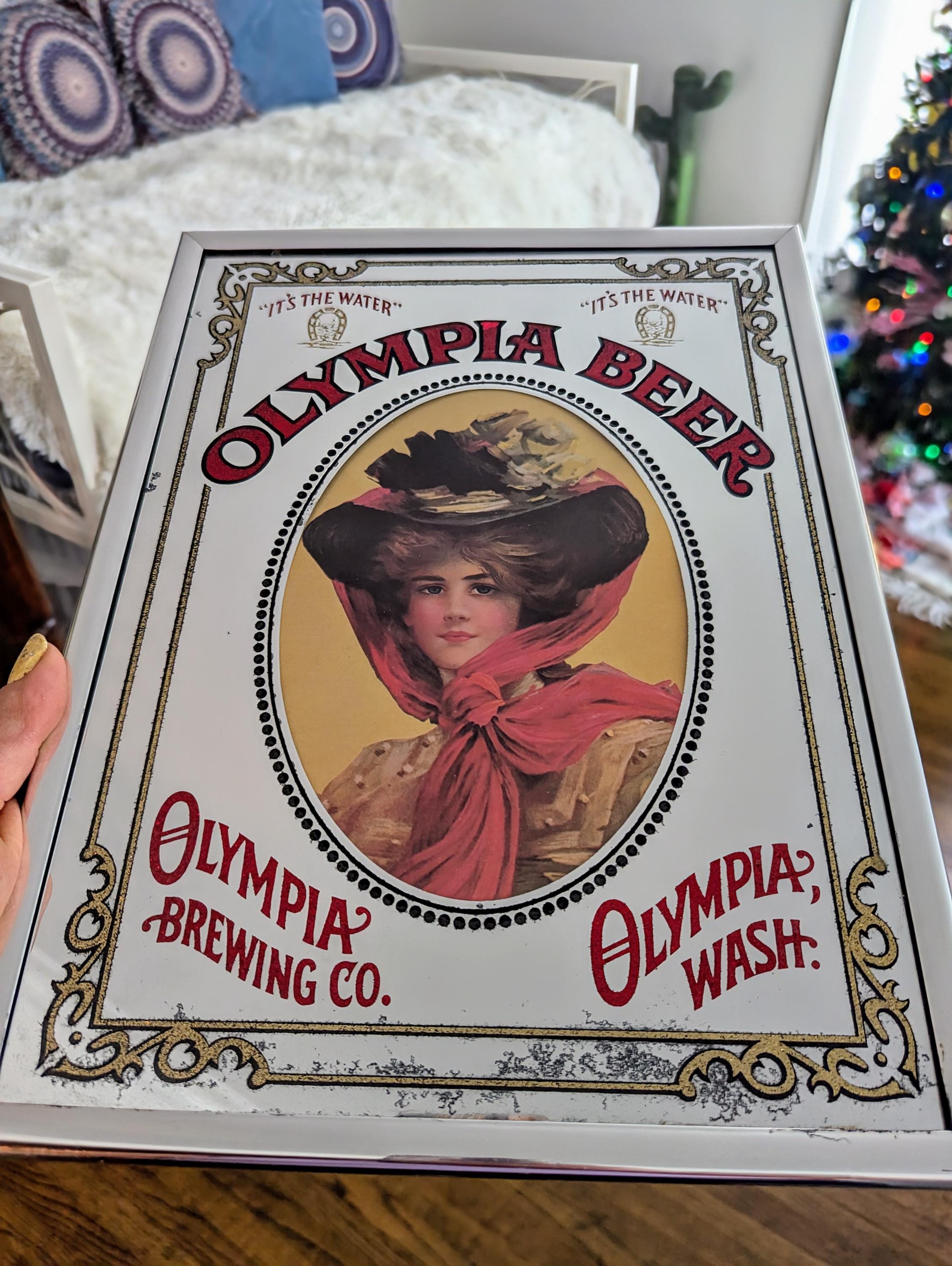 レア オリンピアビール　OLYMPIA BEERベア　熊　販促用　立体　看板 レア オリンピアビール OLYMPIA BEERベア 熊 販促用 立体 看板