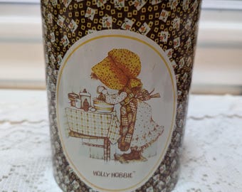 Holly Hobbie Vintage Tin Canister Kitchen Decor Cute Storage