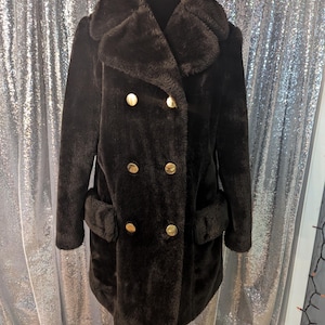 70s Sears Faux Fur Coat - Etsy